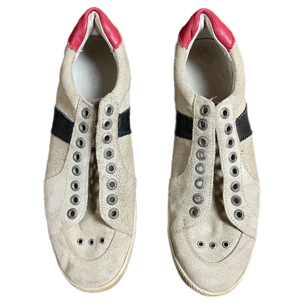Vintage Osklen Shoes Leather Sneakers Riva Canvas Color Men's Beige sz 12